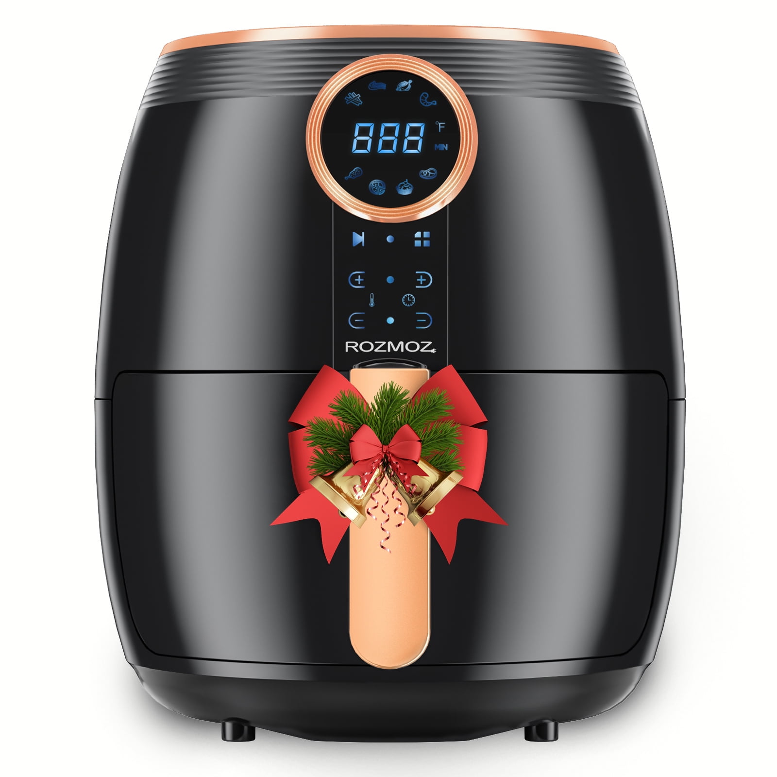 MOOSOO Air Fryer, 2 Quart Small Air Fryer Oven, with Touchscreen, Overheat  Protection, Dehydrator 