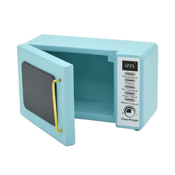 ROZYARD 1:12 Miniature Microwave Kitchen Appliance for Dollhouses Collectors and Kids