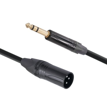 ROZYARD 1/4 to XLR Male Cable Wire Quarter inch TRS to XLR Male Balanced Adapter Cord