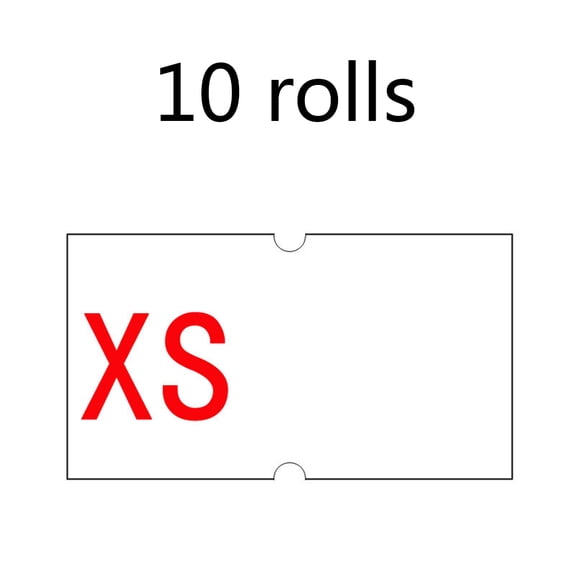 ROZYARD 10 Rolls Price Gun Labels Paper Labeller Shop Price Gun Label 22mm x 12mm