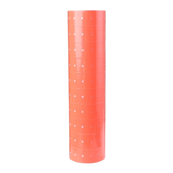 ROZYARD 10 Rolls Price Gun Labels Paper for Mx-5500 Labeller White Red Pink Orange