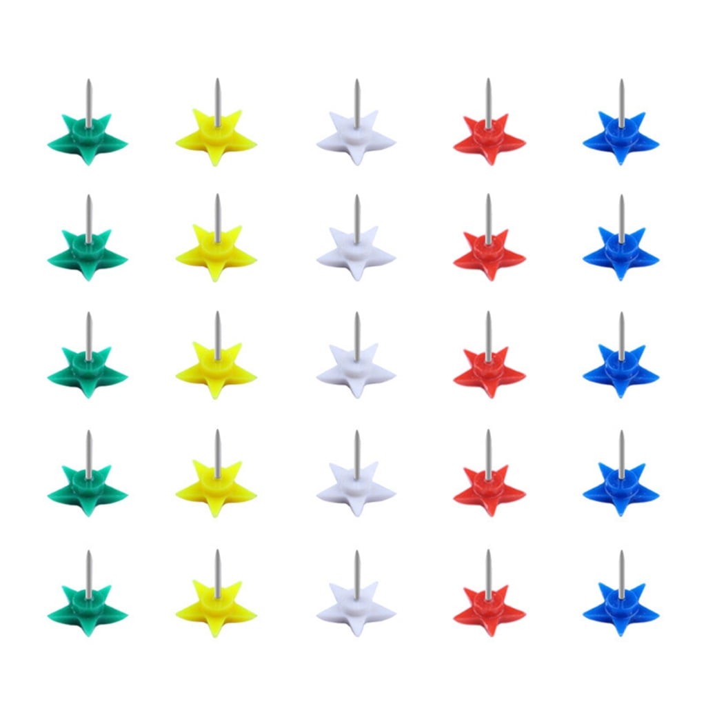 Silver Star Push Pins, 15 Pieces, Solid Metal Decorative Tacks For Cork Boards & Crafts 6 thumbnail image