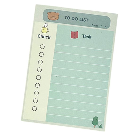 ROZYARD 100 Sheets Self-Adhesive Sticky Notes Animal Memo Pad A 6 Bear Sticky Notes