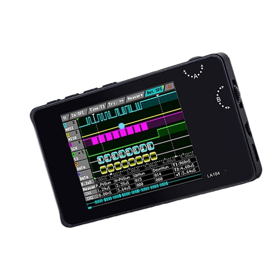 ROZYARD 100Msa/s Sampling Rate Digital Logics Analyzers Portable 2.8in TFT Screen Handheld Instrument Pocket Logics Analyzers