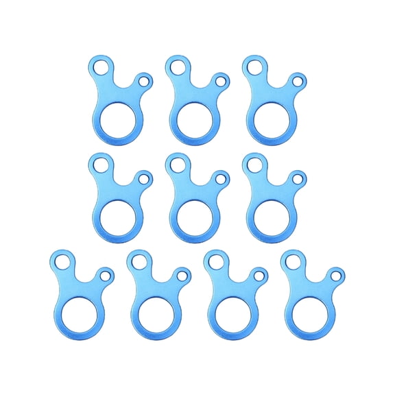 ROZYARD 10Pcs Aluminum Alloy Rope Buckle Resistance Regulator Buckle Knotting Tool