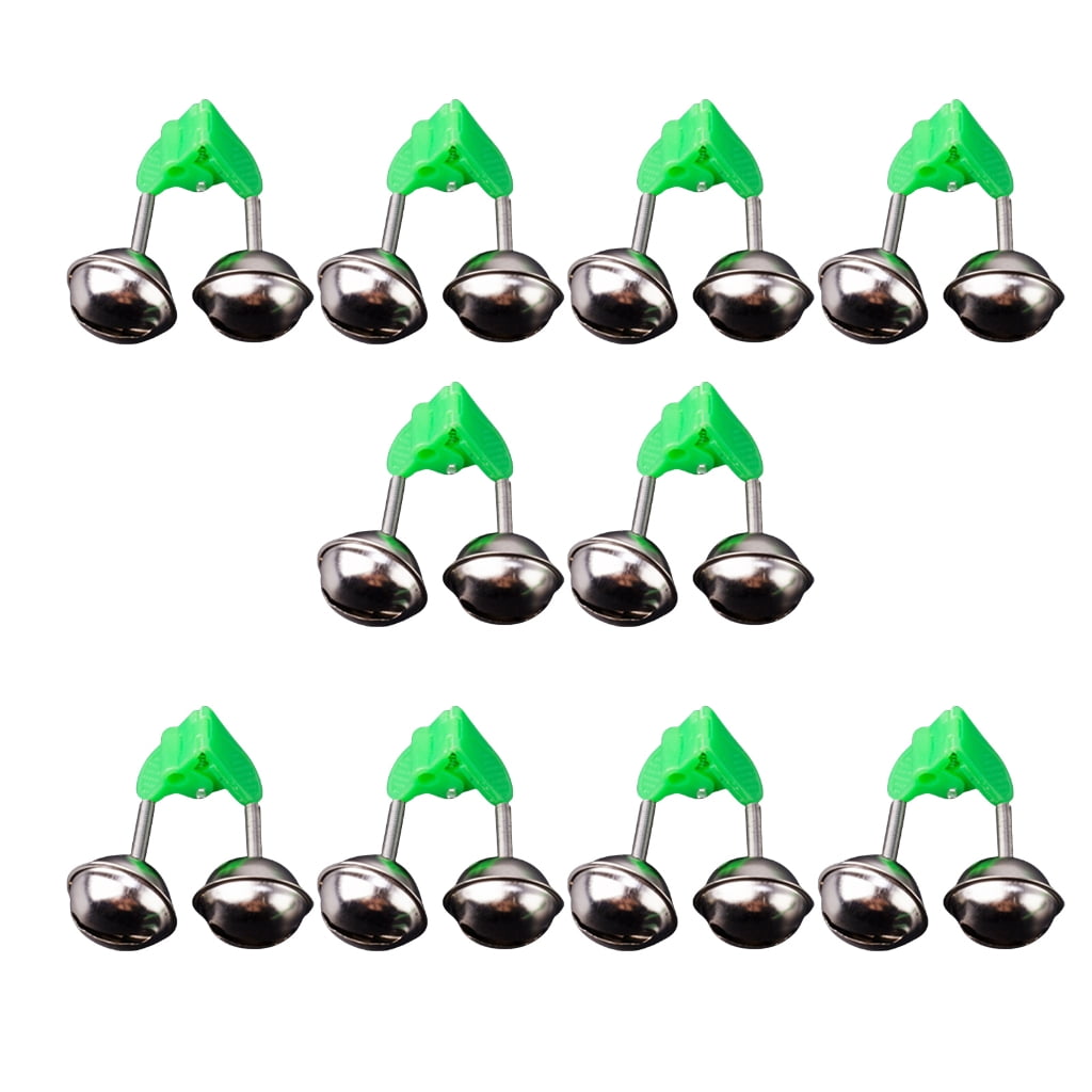 ROZYARD 10Pcs Fishing Alarm Bells Clip Bites Alert Fishing Rod Bells ...