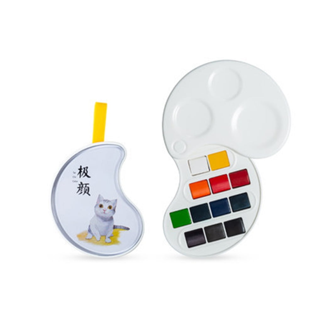 ROZYARD 12/17 Colors Watercolor Paint Foldable Paint Case for Watercolor Painting