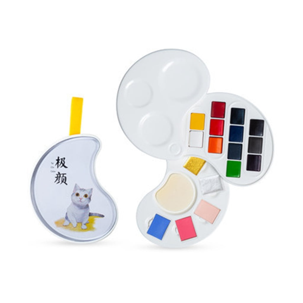 ROZYARD 12/17 Colors Watercolor Paint Foldable Paint Case for Watercolor Painting