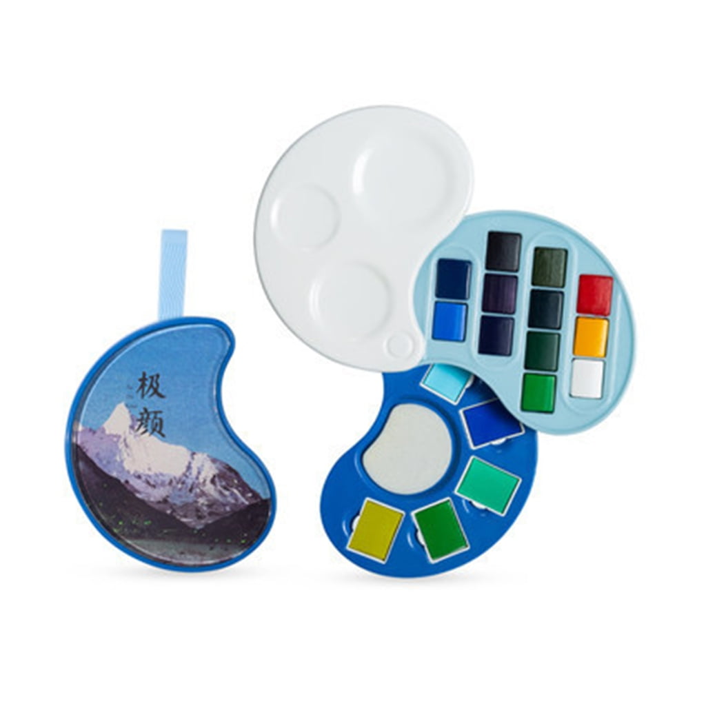 ROZYARD 12/17 Colors Watercolor Paint Foldable Paint Case for Watercolor Painting