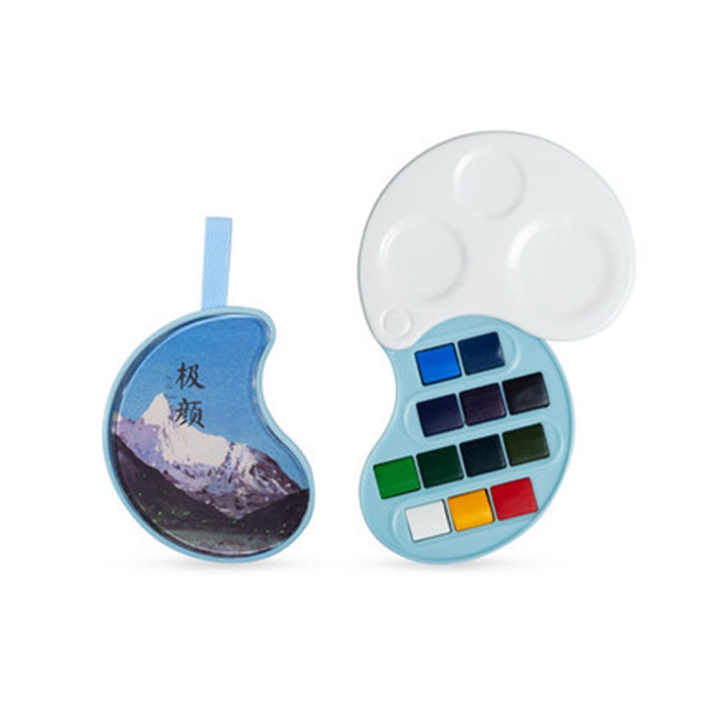ROZYARD 12/17 Colors Watercolor Paint Foldable Paint Case for Watercolor Painting