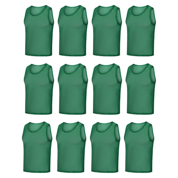ROZYARD 12Pcs Team Vest Soccer Bibs Practice Jerseys Athletic Pinnies Sport Training Bibs Football Basketball Volleyball Vest