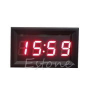 ROZYARD 12V/24V Auto Dashboard Digtal LED Clock Watch Car Decoration 24-Hour Car Clock with Timer Function