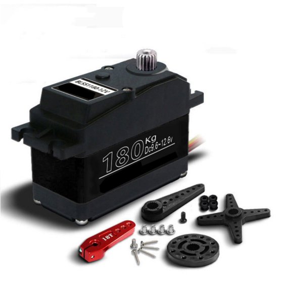 ROZYARD 12V BLS51180 180KG Brushless Servo Motor 180° 270° High Torques Servo for 1/5 Remote Car Robotics Project Accessories