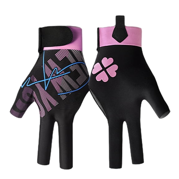 ROZYARD 1Pc Antiskid Elastics Billiard Glove 3 Finger Show Glove Gift for Women and Man