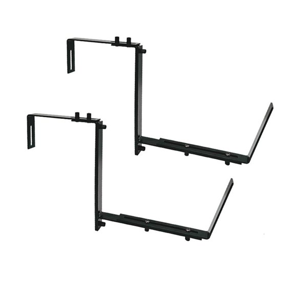 2/4Pcs Planter Brackets Adjustable Flower Box Brackets Window Box Brackets Outdoor Planter Hook for Fence Garden