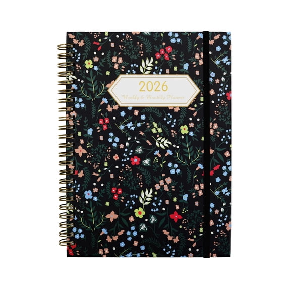 ROZYARD 2026 Hard Cover Calendar Planner Schedule Planner Notebook Weekly Planner