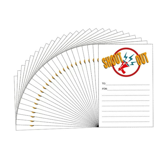 ROZYARD 25 Sheets School Reward Cards Fun Shout Out Cards Student Appreciation Reward Cards For Student Teachers Employees