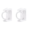 thumbnail image 1 of ROZYARD 2Pcs Curtain Rod Hangers Holders Not Drilling Adhesive Wall Mount Brackets ABS Transparent Towel Poles Support Hook, 1 of 15