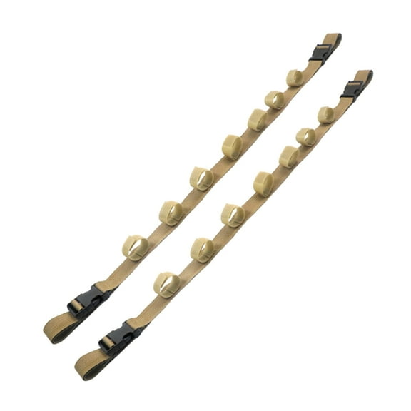 ROZYARD 2Pcs Fishing Rod Rack Horizontal Car Roof Fishing Poles Storage Carriers Belt