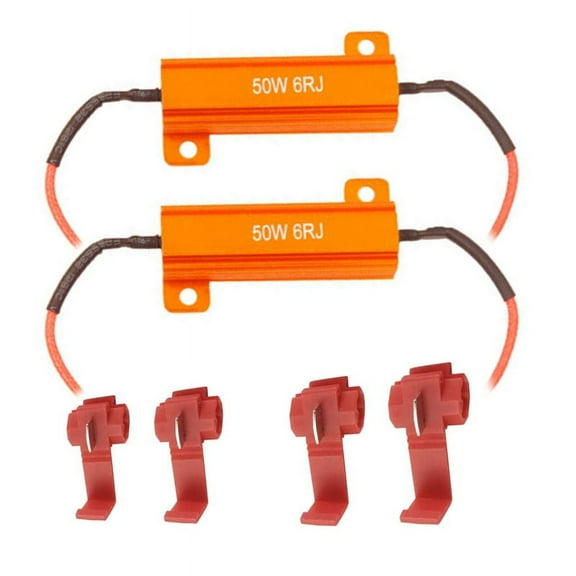 ROZYARD 2Pcs LED Turn Signal Load Resistor 50W 6RJ 6ohm Anti Hyper Flash Error Canceler