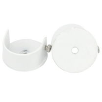 ROZYARD 2pcs Curtain Rod Brackets Wall Mount Curtain Rod Bracket Set for 28mm Rods