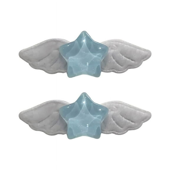 ROZYARD 2pcs Star Wings Hair Clip Hairpin Fashion Hair Barrettes for Women Girls