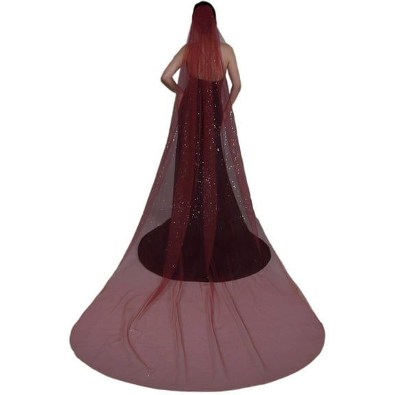 ROZYARD 300cm Wedding Bridal Tulle Cathedral Party Overlength Photography Gilding Veil