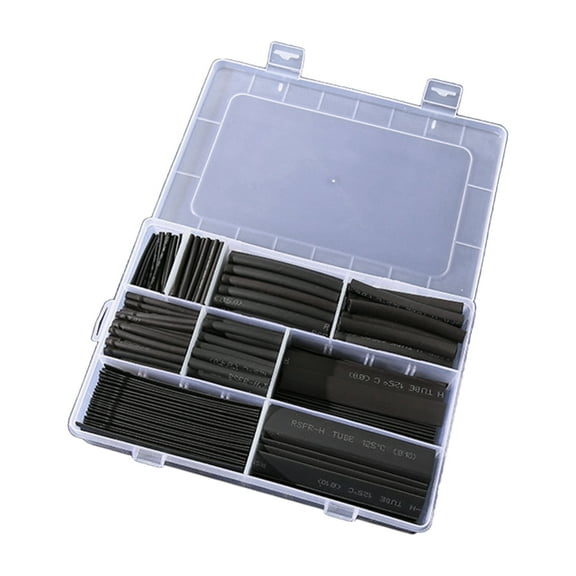 Pack of 385 Shrink Tubing set Cable Sleeves Flame Retardant Shrink Tubing set