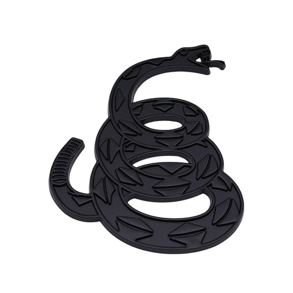 ROZYARD 3D Metal Snake Decal Easy Installation Gadsden Flag for Car Motorcycles Truck