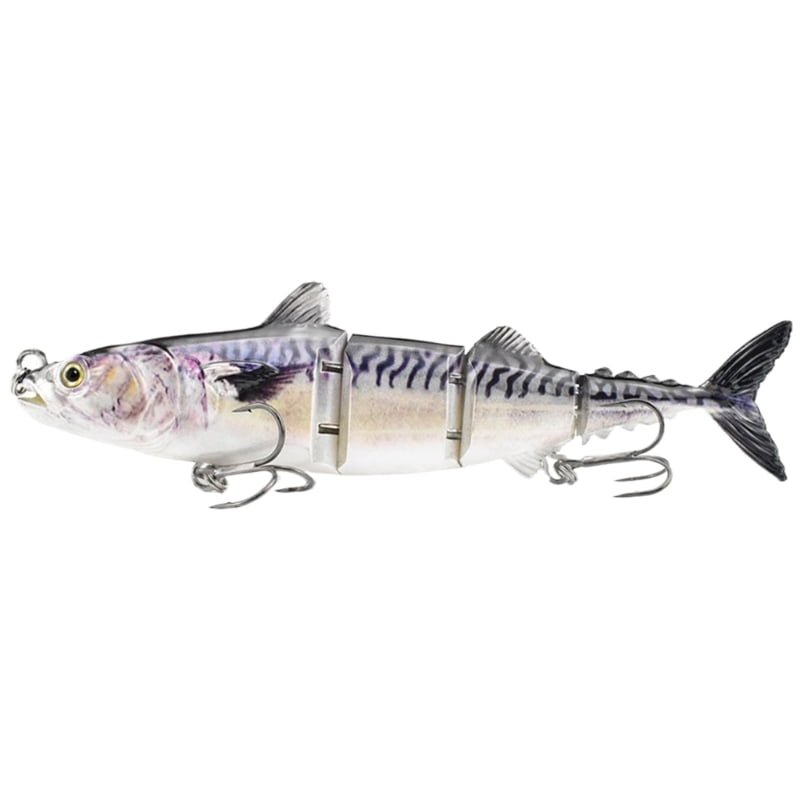 ROZYARD 4 Section Tunas Lures MultiJointed Swimbaits with Hook Hard