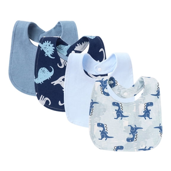 ROZYARD 4pcs Bandana Scarf Infants Drooling Bib Burp Cloth for Boys Girls