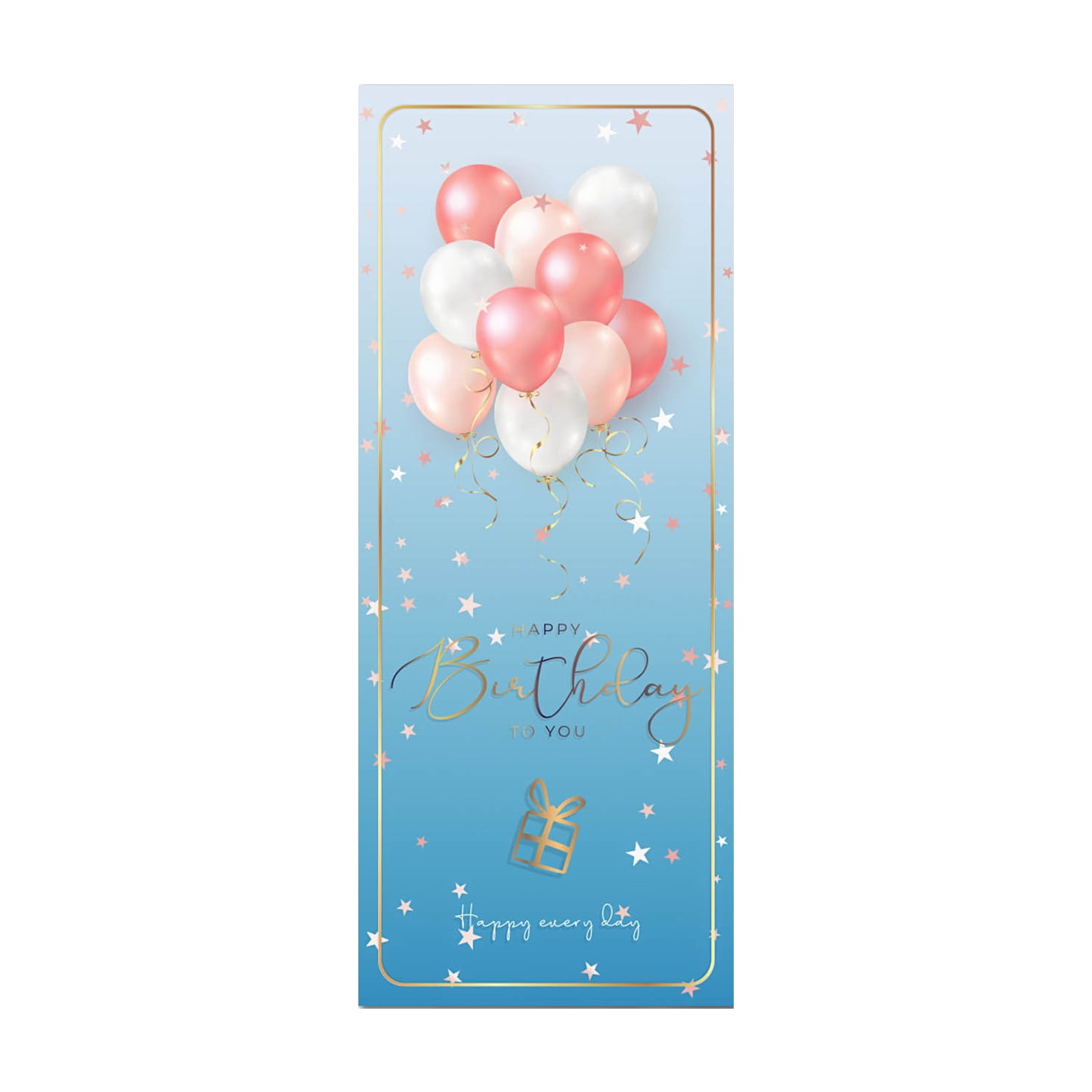 Birthday Sticker Rectangular ROZYARD 50pcs Happy Birthday Stickers Rectangle Gift Box Sealing Labels ...
