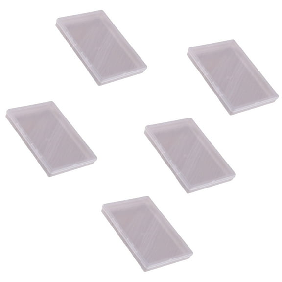 Pack Of 5 Clear Plastic Storage Boxes for Beads Tools Letter and Papers Holder