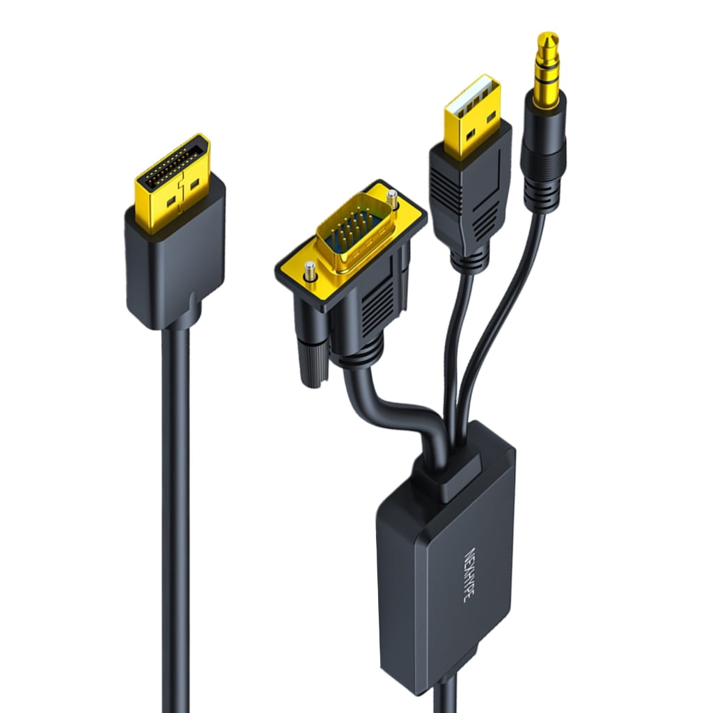 ROZYARD 6.56ft VGA to DP Adapter Cord Male to Male Connectors Cable ...