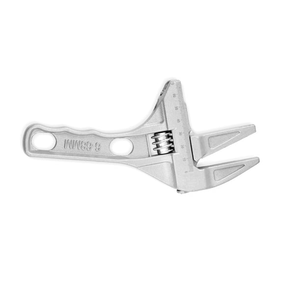 ROZYARD 6-68mm Adjustable Wrench Wide Jaw Plumbing Repair Tool Short Handle Tap Plumbing