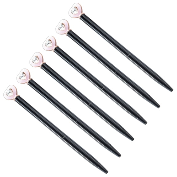 ROZYARD 6 Pcs Signature Pen 1.0mm Love Heart Ballpoint Pen Writing Pen for Student