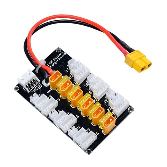 ROZYARD 6 Port XT30 Battery Parallel Charging Board for Fast Charging of Multiple