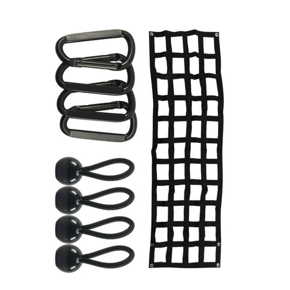 ROZYARD 60x18in Tailgate Mesh Universal All Weather Use Netting Black Tailgate Net