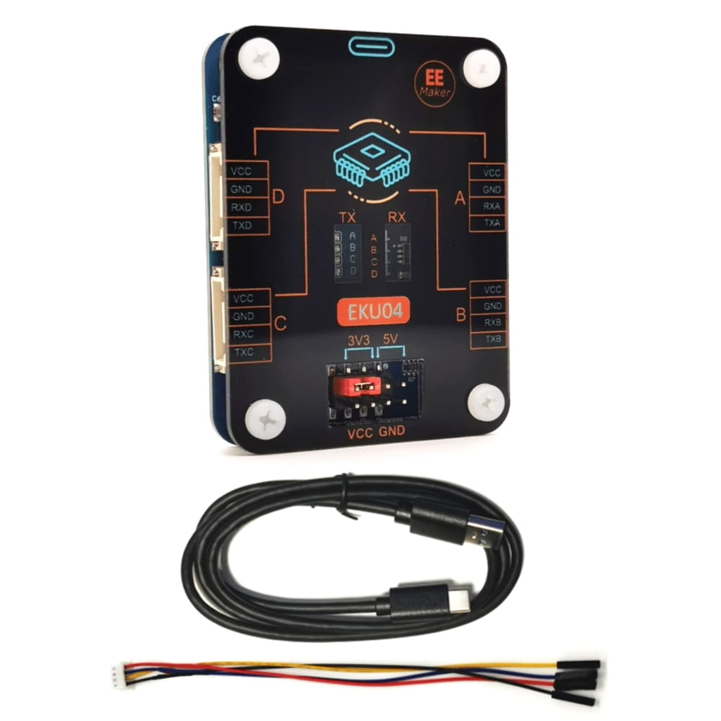 ROZYARD 6Mbps USB Serial Port Expander 4 Channel LED USB to 4CH TTL ...