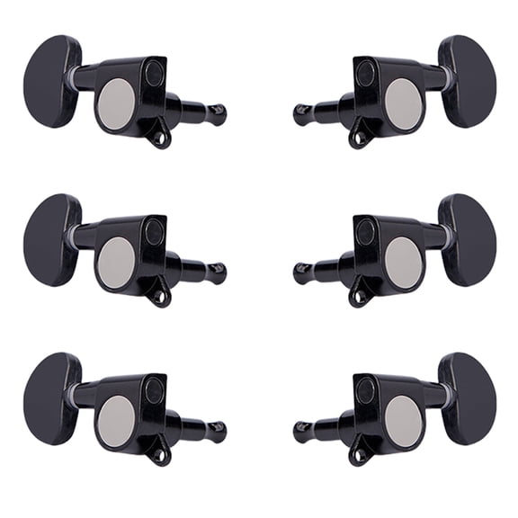 ROZYARD 6Pcs 3L3R Sealed Guitar Tunings Pegs Key Machine Head Knobs Easy to Install