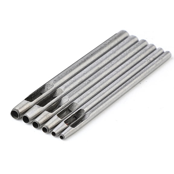 ROZYARD 6Pieces Hollow Hole Punches Round Hole Punches Tool for Belt