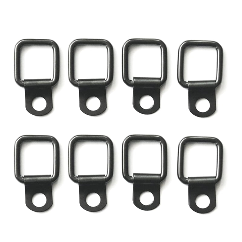 ROZYARD 8Pcs D-Ring Tie Down, Small Steel D-Rings Anchor Lashing Ring ...