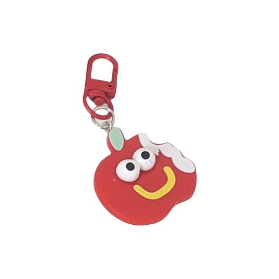 ROZYARD Adorable Red Fruit Keychain Funny Expression Detachable Bag Charm Gift