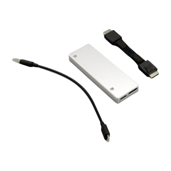 ROZYARD Aluminum PCIE4.0 X4 Oculink Enclosure USB Adapter Hard Drives Enclosure for SSDs