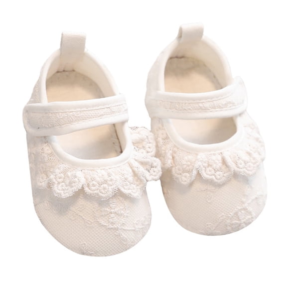 ROZYARD Anti Skid Dot Grip Infant Shoes Soft Cotton First Walkers Hook Loop Closure