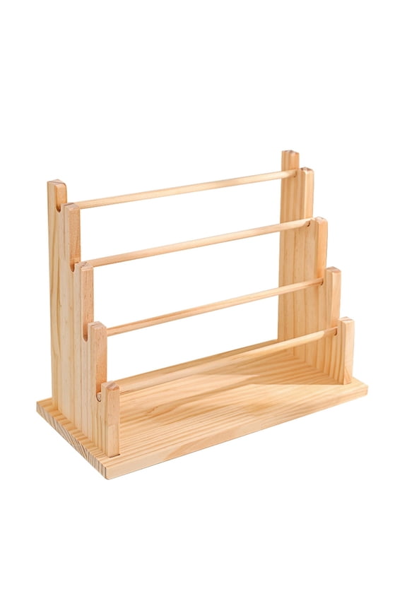 Artisanal Wooden Bangle Holder Multi Level Storage Unit For Jewelry Merchants