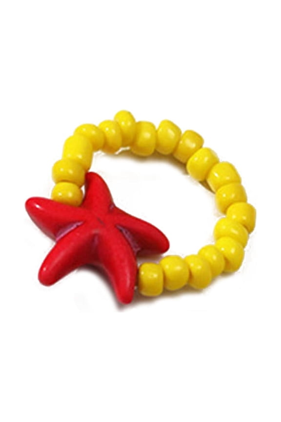 Bead Finger Rings Starfish Beaded Ring Boho Beach Summer Jewelry Rings