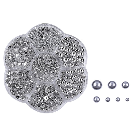 ROZYARD Beautifully Designed Half Beads Nail Art Supplies DIY Nails for Fashion Women