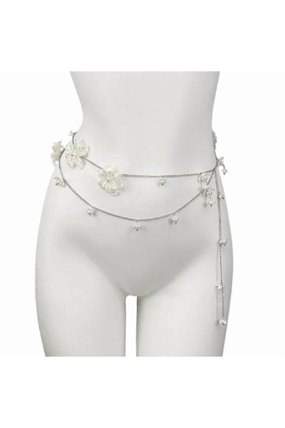 Belly Chain for Belly Dance Waist Chain Multilayer Pearls Women Waist Chain