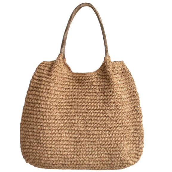 ROZYARD Bohemian Straw Handbag Large Capacity Beach Woven Casual Shopper Shoulder Bag
